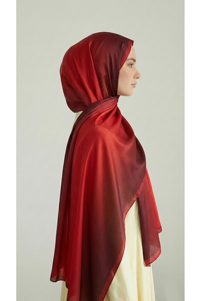 Karaca Si̇lva Degrade Sandy Shawl - Red
