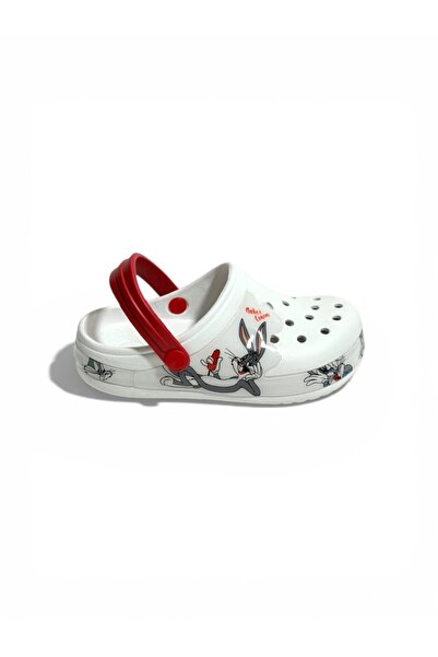 solariz Unisex Buggs Bunny and Lola Bunny Figured Orthopedic Non-Slip Eva Sole Slippers Red