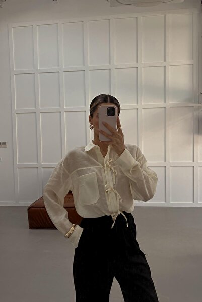 mylove Bow Detail Shirt Yellow