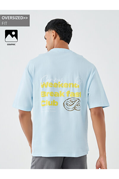 Styli Men Oversized Graphic T-Shirt