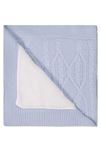 Civil Baby Mixed Patterned Velsoft Blanket - Blue Standard