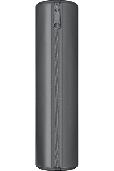 Clairefontaine Leather Combo Zipper Case Age Bag Trapezoid - Grey