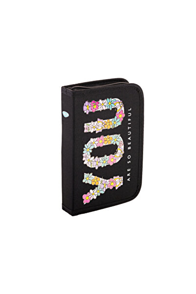 Daco Girls' pencil case with 1 zipper and 2 extensions Daco, PE1944E