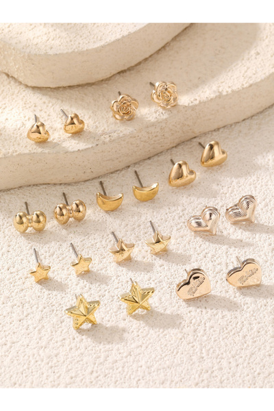 Take Two By Styli Set of 10 - Assorted Stud Earrings