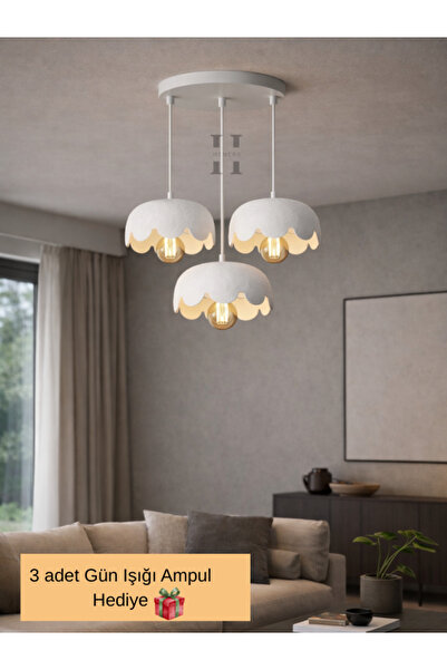 Heners Luna Bloom 3'lü Avize