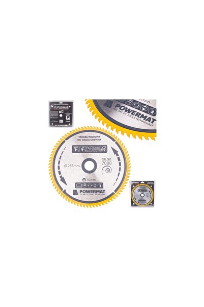 Powermat Disc circular pentru lemn, 255 x 30, 80 dinti, vidia,