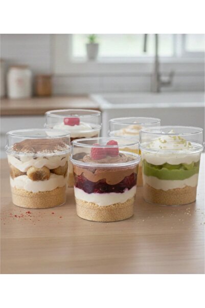 MİMOZA PARK 6 قطع من وعاء الميكا الكريستالي ذو الغطاء الأسطواني، وعاء عرض تقد...