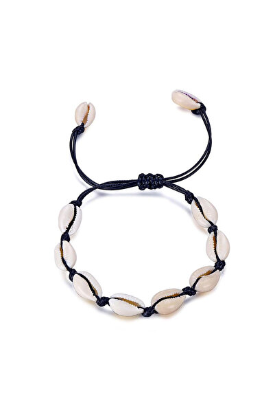 EFAYN.RO Bratara lucrata manual cu pandantiv scoica, glezna sau mana, reglabi...