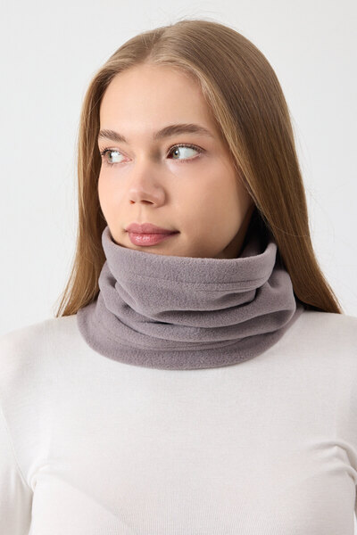 Butikgiz Special Design Multifunctional Flexible 100% Micro Fleece Women's Ne...