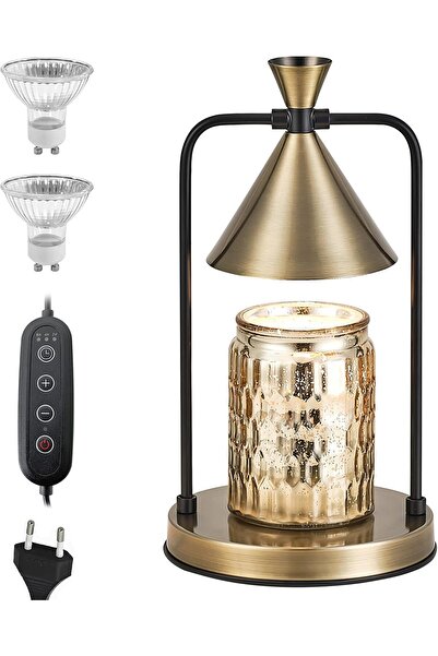Other Candle Warmer Lamp - Timer, Adjustable, Wax Melter - Halogen 50W, Gold