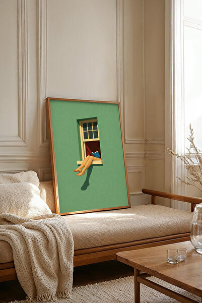 Dekorsiahome Tablou dintr-o singură bucată cu ramă din lemn TK3280