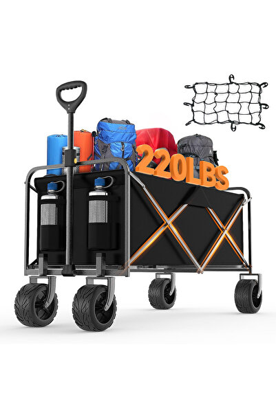 Other Cărucior Transport Plajă și Grădină - Pliabil, Oțel Carbon, Oxford 600D...