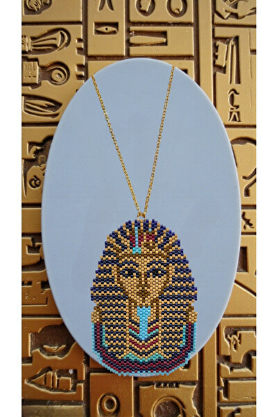 SEARD Miyuki Beads Handmade Cleopatra Egyptian Pharaoh Necklace 3