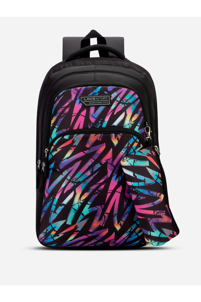 Lavie By Styli Jazzart Laptop Backpack with Pencil Pouch 36L 19Inches