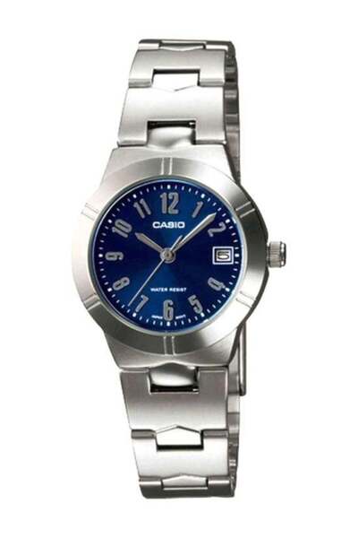 Casio Women's Water Resistant Analog Watch LTP-1241D-2A2DF - 33 mm - Silver