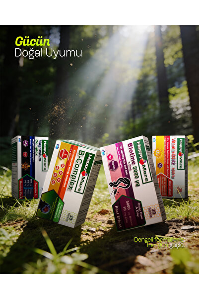 happy more Winter Package - Magnesium Complex, B-Complex, Biotin 5000 Ug+Zinc...