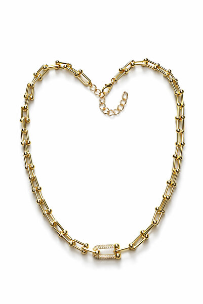 Chic Glamour Colier din otel inoxidabil placat cu aur