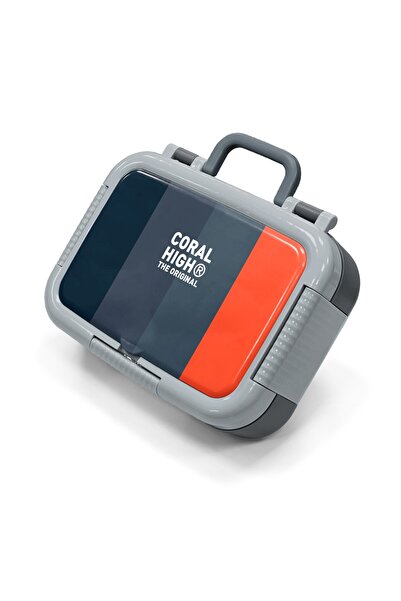 Coral High Kids Colorful Line Patterned Stainless Steel Lunch Box 39288