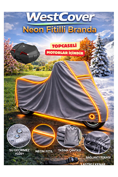 WestCover أرورا موهيتو 125 توبكاسيلي (NEON FİTİLLİ-TNCU) غطاء دراجة نارية مقا...