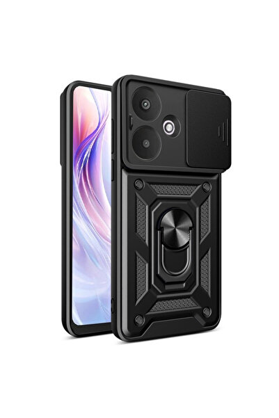 Techsuit Θήκη προστασίας κάμερας Xiaomi Redmi 13C 5G σειρά CamShield, μαύρη