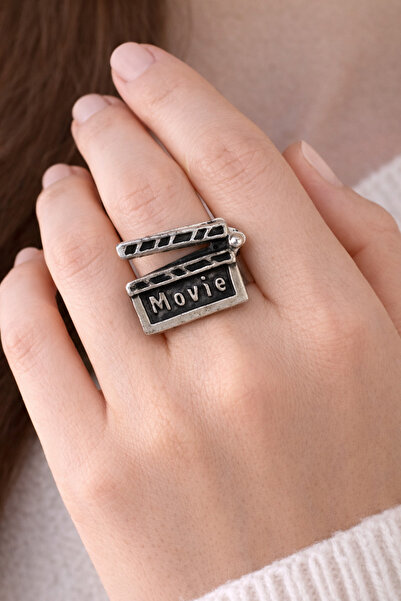 HER ŞEY NOTA www.herseynota.com Movie Clapperboard Figured Adjustable Silver ...