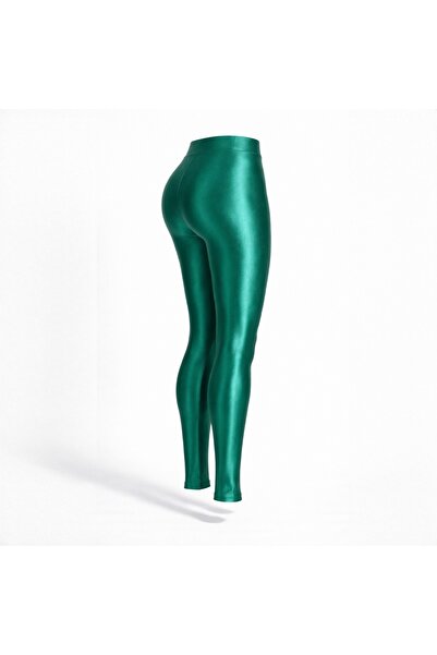 Foxy Luxury Classic high-waisted shaping tights in emerald green pearl