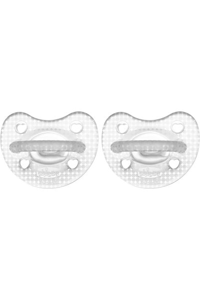 Chicco Physioforma Crystal Soft Silicone Soother 2-6m (2 pcs), Transparent