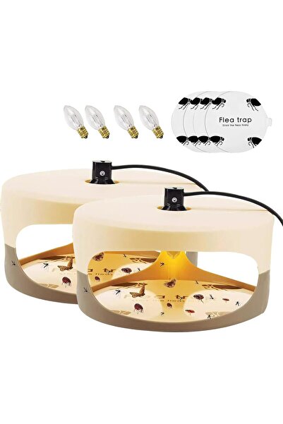 Other Capcană Adezivă Insecte - Lampă UV și Căldură, Set 2 Bucăți, Anti Puric...