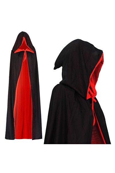Other Pelerină Vampir cu Glugă - Două Fețe Negru și Roșu - Poliester, Hallowe...