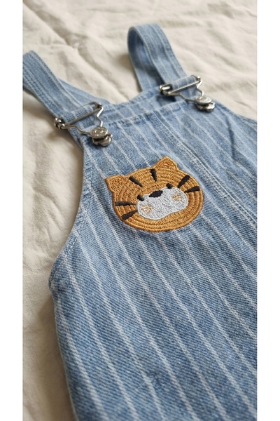 Sabi Baby Striped Salopet Gardener Overalls and Long Sleeve Bodysuit 2-Piece Set