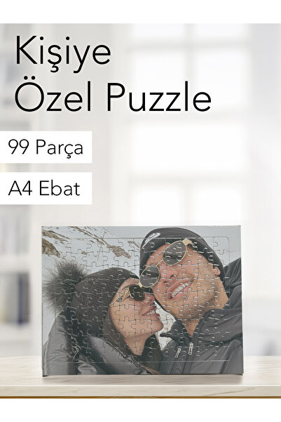Kişiye Özel Puzzle │99 Parça │A4 Ebat │Sevdiklerinizi Mutlu Edin │