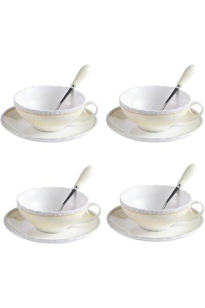 Other Artvigor Cup and Saucer Set - Fine Porcelain, Floral Pattern, 12 Pieces...