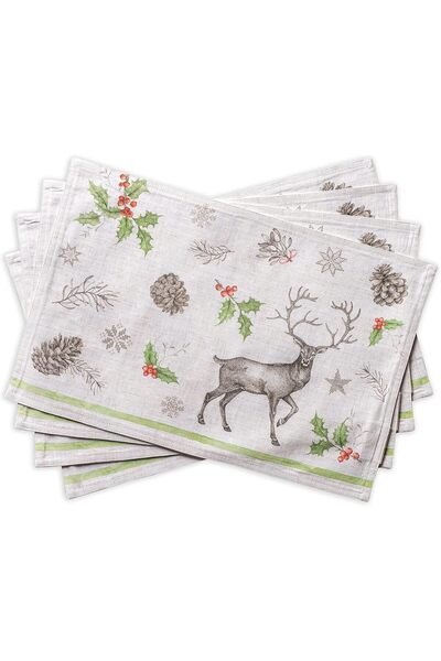 Other Set 4 Suporturi Farfurii Maison d’Hermine - 100% Bumbac, 33x48 cm, Desi...