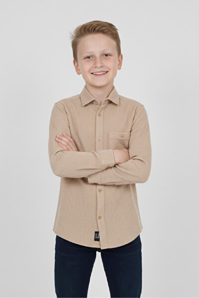 MODANINO Boy's 100% Waffle Cotton Shirt 3-12 Years 12521Hc