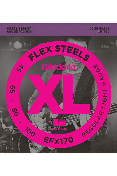 Generic Brand EFX170 ΣΕΤ ΧΟΡΔΩΝ ΜΠΑΣΟΚΙΘΑΡΑΣ, FLEXSTEELS, REGULAR LIGHT