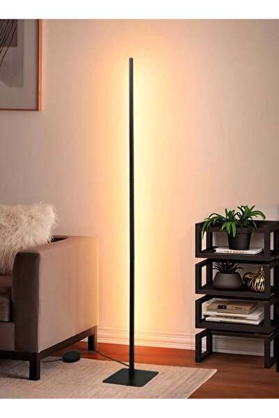 Generic مصباح أرضي زاوية LED، تصميم عصري رفيع قابل للتعتيم، ارتفاع قابل للتعد...