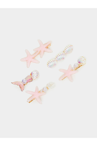 Styli Pack of 5 - Seashell Acrylic Hair Clips