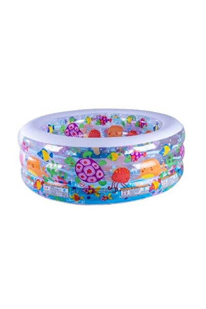 Intex Inflatable Round Aquarium Kiddie Pool Multicolour 60 x 22 Inch