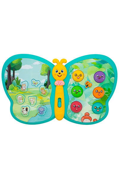 LITTLE ANGEL -Baby Musical Butterfly Toy with Lights & Sounds - Orange/Yellow