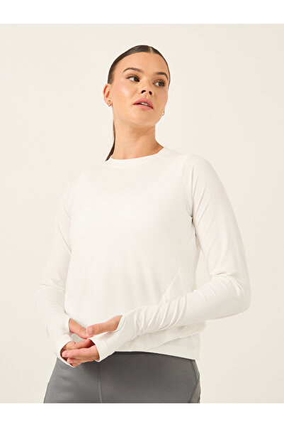 Styli Wrap Over Back Thumbhole Long Sleeve Top