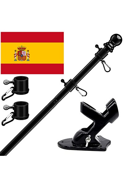 Other Catarg Steag Reglabil 40-150cm, Aluminiu si Otel, Suport Perete, Includ...