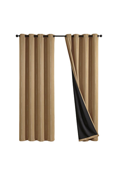 Other Draperii Opace Termice Topick - Set 2 Bucăți, Blackout, Muștar - 132x24...