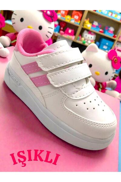 ellaboni حذاء رياضي للأطفال ذو نعل مرن خفيف الوزن ومضيء وقابل للتعديل