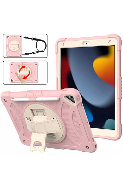 Other Husă iPad 9/8/7 10.2 inch - Protecție 3 Straturi, Suport Rotativ, Curea...