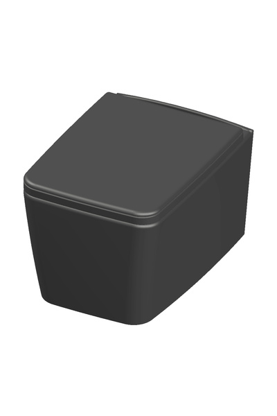 CELESTA WC suspendat Libra 49x36cm, capac ceramic cu închidere silențioasă, g...