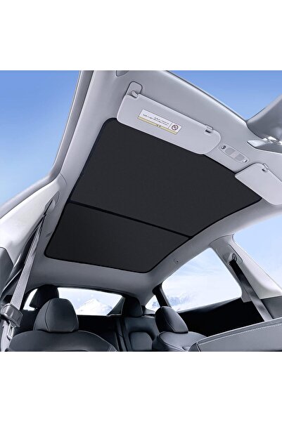 Other Tesla Model Y Sunshade - Front and Rear Roof, Foldable, UV Protection, ...