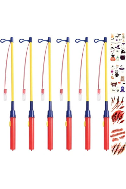 OEM Baghete Luminoase LED Halloween - Set 6 Bucati cu Autocolante DIY, 40 cm,...