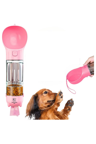 Other Sticlă de Apă pentru Câini 2 în 1 - Adăpătoare, Bol și Recipient Hrană ...