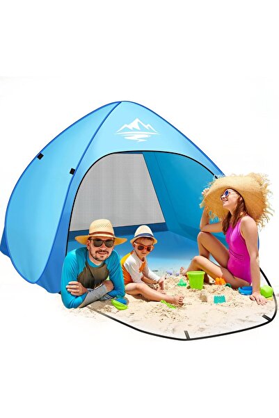 Other Cort de plajă Pop Up - 3-4 Persoane, Protecție UV 50+, Deschidere Autom...