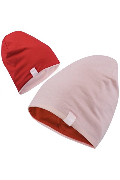 Other Girls' Hat 4F - Two-Sided, Soft Material, Double Layer - Red-Pink, 54-5...